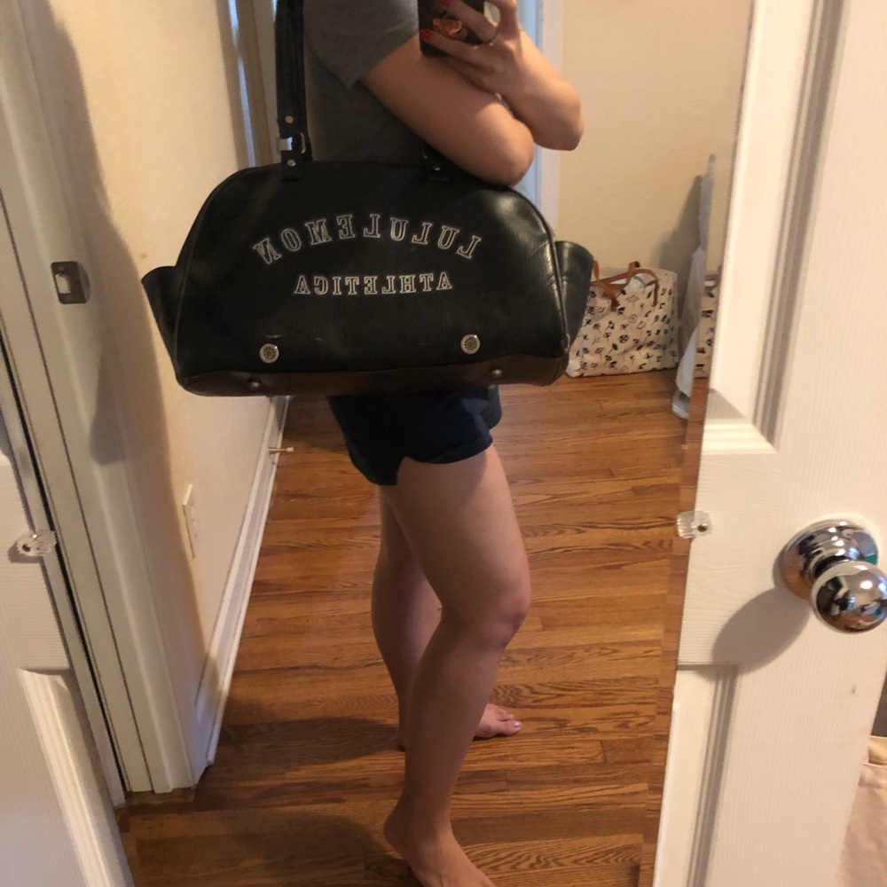 Lululemon Faux Leather Gym Bag
